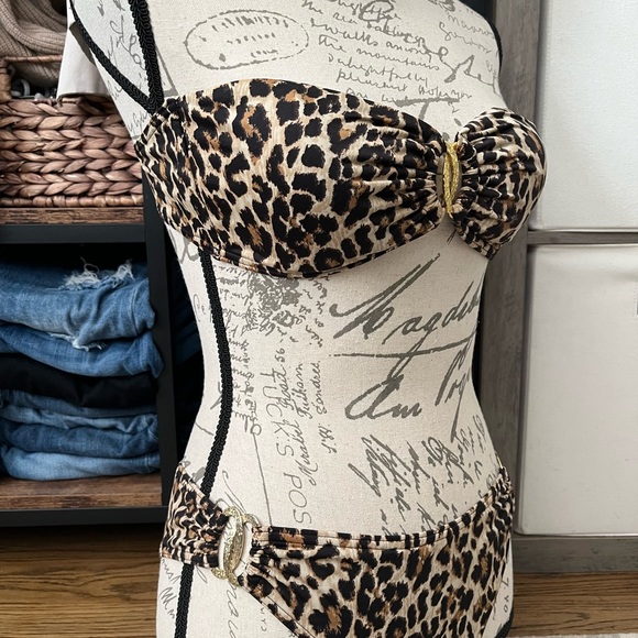 Victorias Secret Leopard Gold Bikini Set - Picture 3 of 8